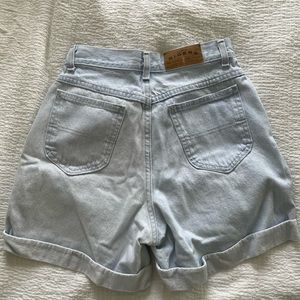 High Rise Mom Rider Denim shorts
